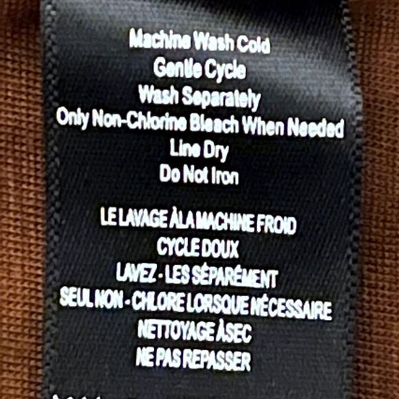 Kenneth Cole Womens Plus Size Faux-Leather Jacket Caramel Brown 1X NWT - Picture 6 of 8